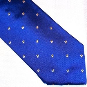 SCAPPINO Blue Necktie with Pelicans